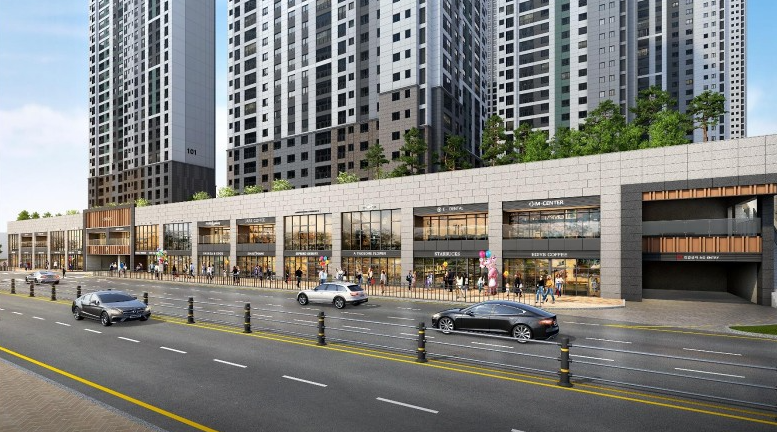 동인천역 파크 푸르지오 상가  전경