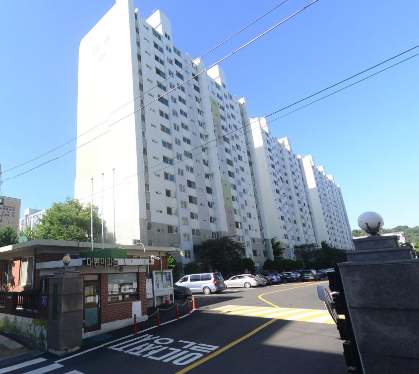만수대동9차 아파트 전경