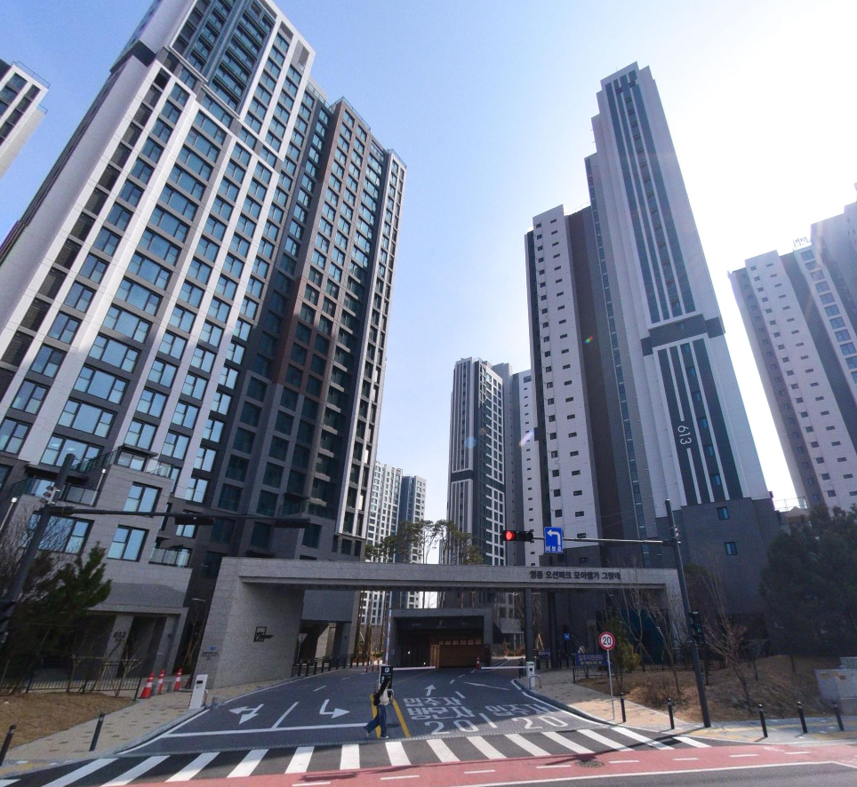 영종오션파크모아엘가그랑데 아파트 전경