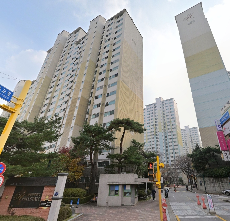 범박힐스테이트4단지 아파트 전경